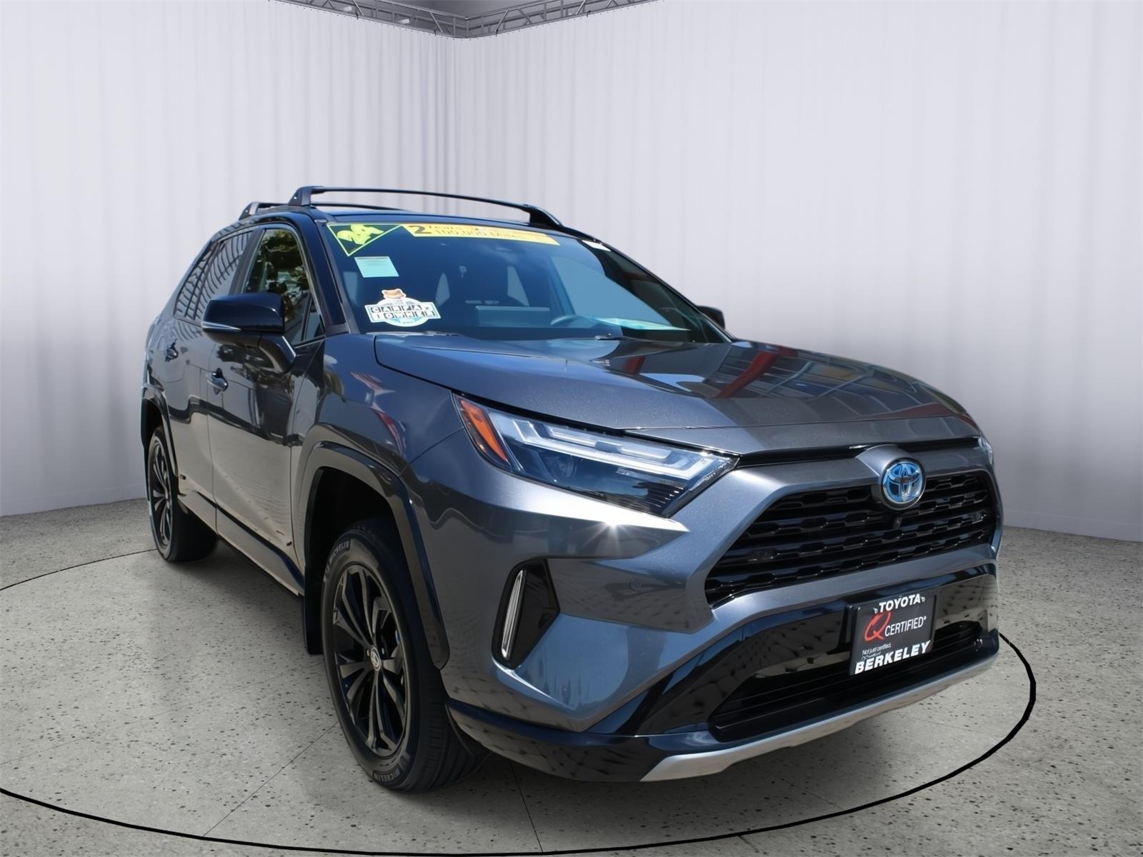 Magnetic Gray Metallic/Midnight Black Metallic 2024 Toyota RAV4 Hybrid SUV / Crossover All-Wheel Drive Continuously Variable Transmission