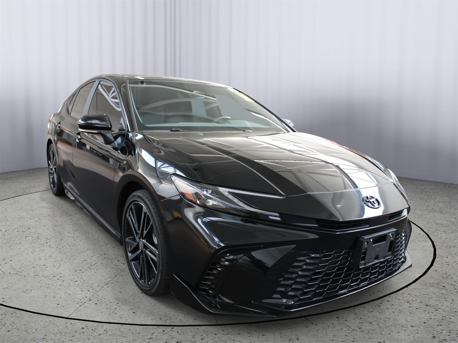 Midnight Black Metallic 2025 Toyota Camry Sedan Front-Wheel Drive Continuously Variable Transmission