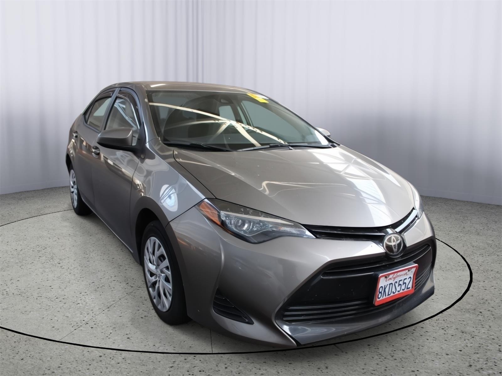 Falcon Gray Metallic 2018 Toyota Corolla Sedan Front-Wheel Drive Continuously Variable Transmission