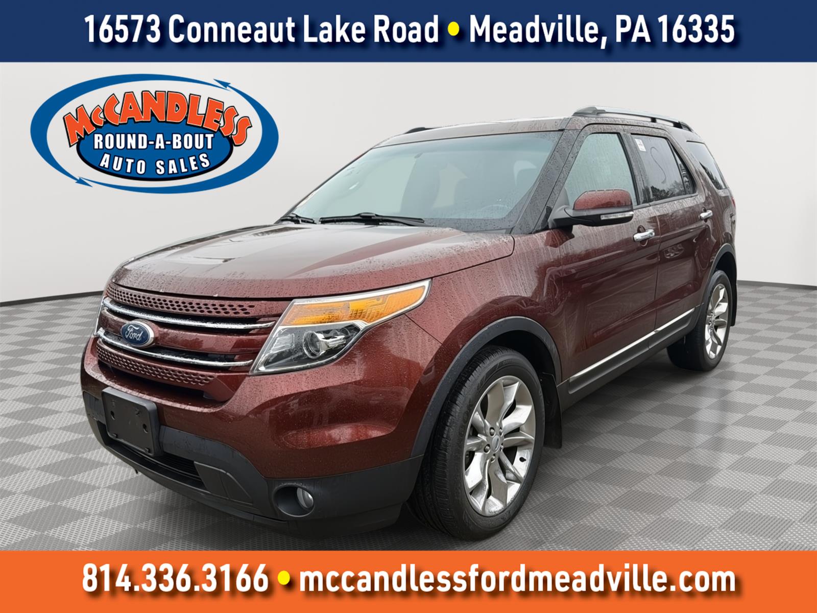 Bronze Fire Metallic Tinted Clearcoat 2015 Ford Explorer Limited 4WD SUV / Crossover All-Wheel Drive 6-Speed Automatic