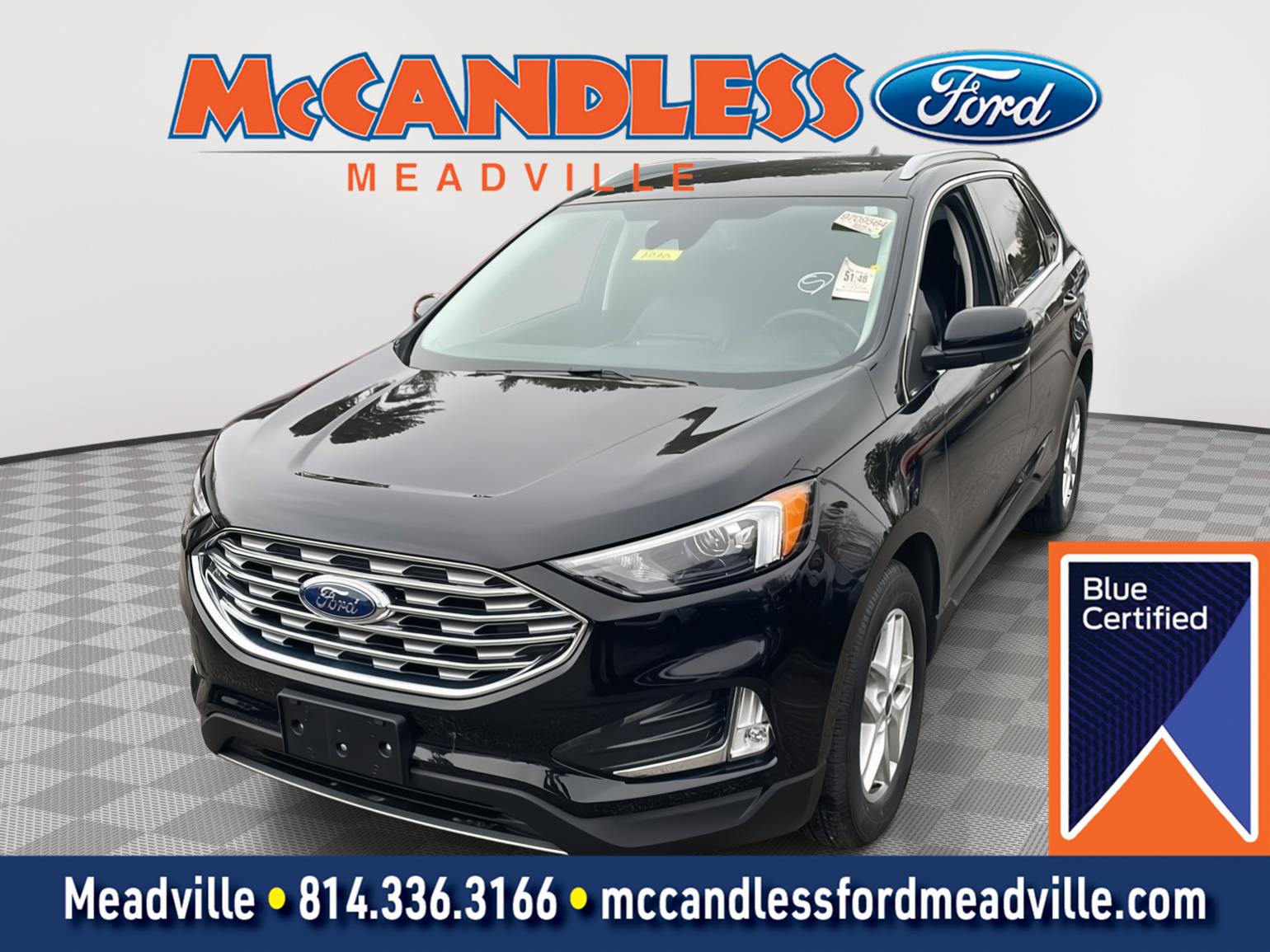 Agate Black 2022 Ford Edge SUV / Crossover All-Wheel Drive 8-Speed Automatic