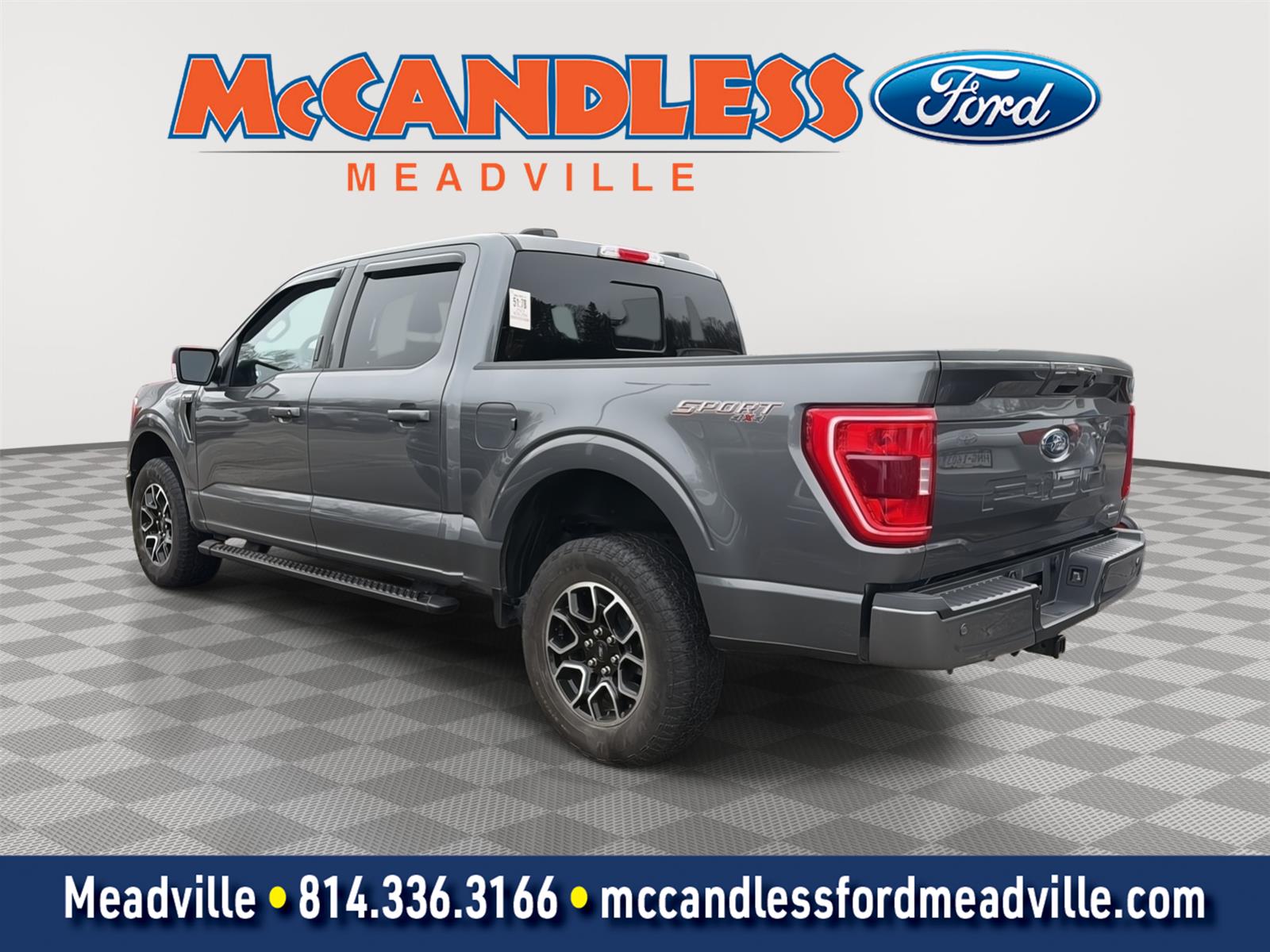 Carbonized Gray 2023 Ford F-150 XLT SuperCrew 4WD Pickup Truck Four-Wheel Drive Automatic