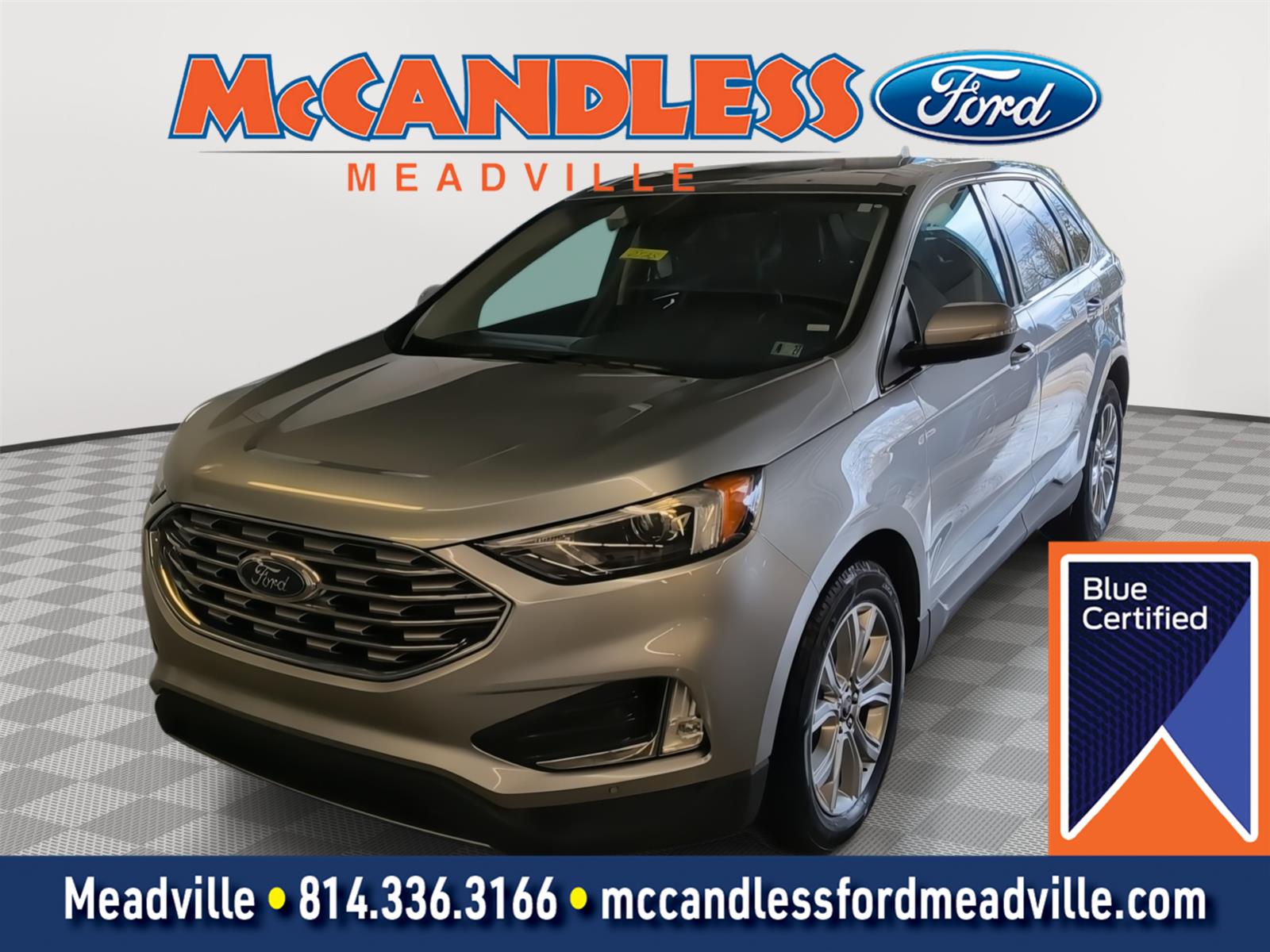 Iconic Silver 2024 Ford Edge SUV / Crossover All-Wheel Drive 8-Speed Automatic