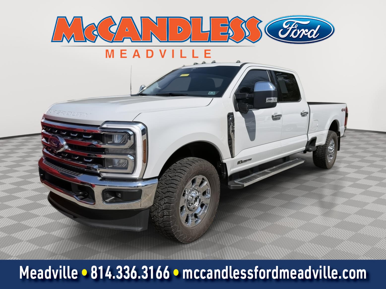Avalanche Gray 2026 Ford F-350 Super Duty Lariat Crew Cab 4WD Pickup Truck Four-Wheel Drive Automatic