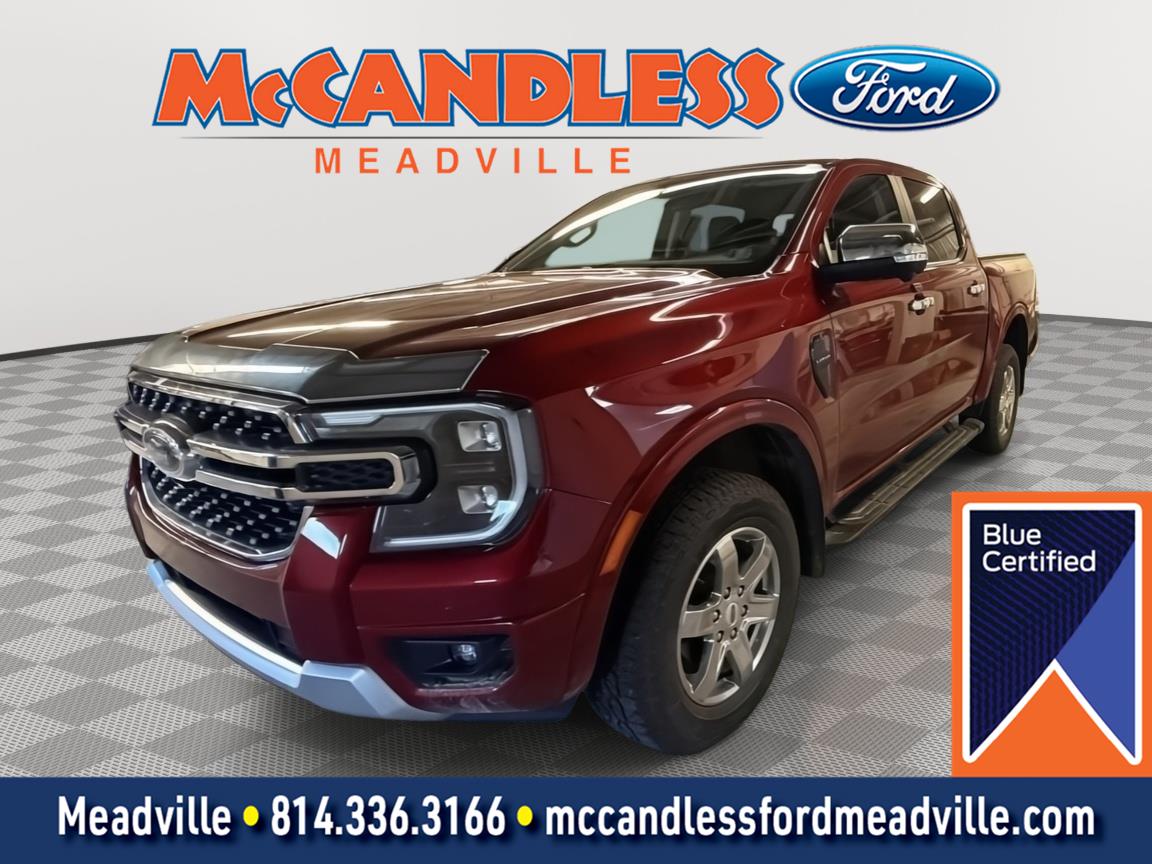 Ruby Red Metallic Tinted Clearcoat 2025 Ford Ranger Pickup Truck Four-Wheel Drive Automatic