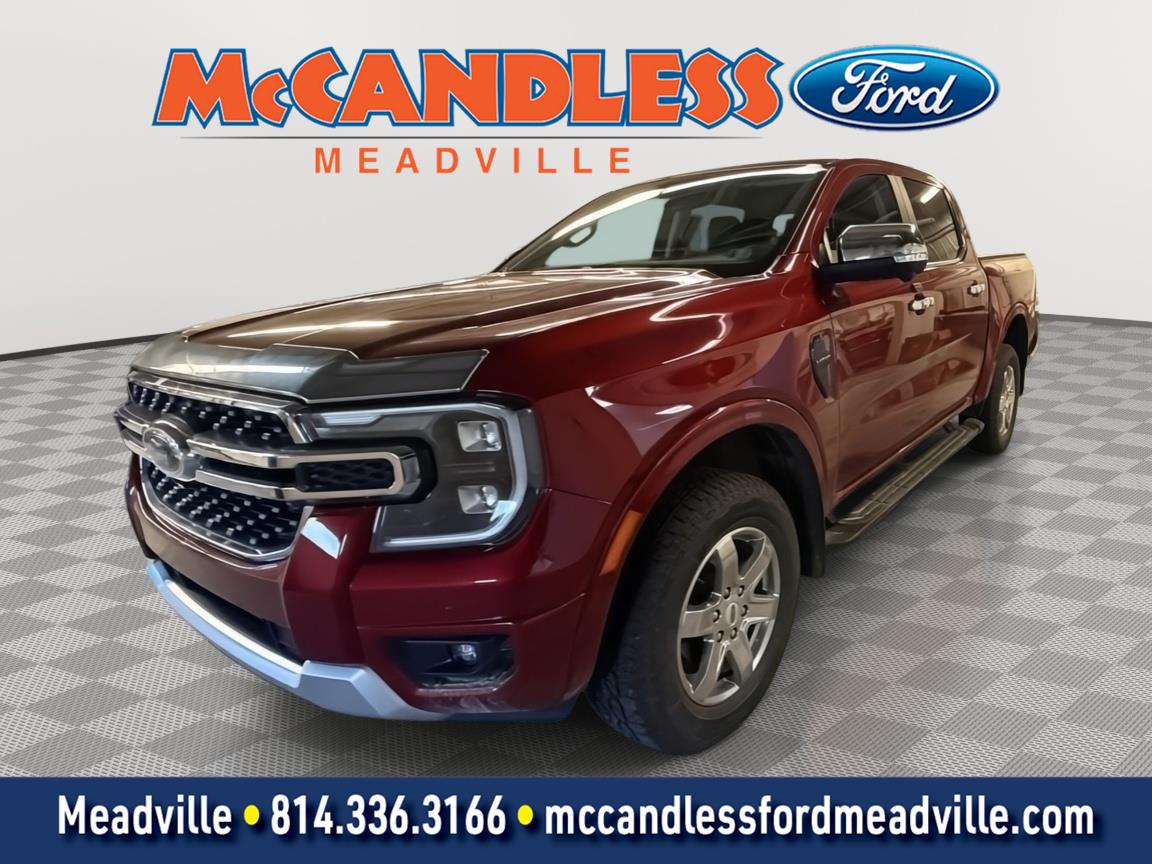 Ruby Red Metallic Tinted Clearcoat 2025 Ford Ranger Pickup Truck Four-Wheel Drive Automatic