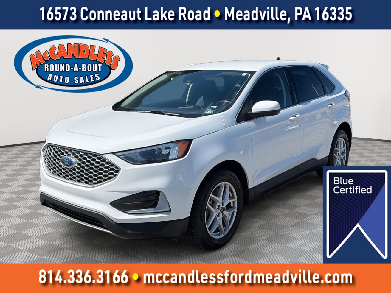 Oxford White 2024 Ford Edge SUV / Crossover All-Wheel Drive 8-Speed Automatic