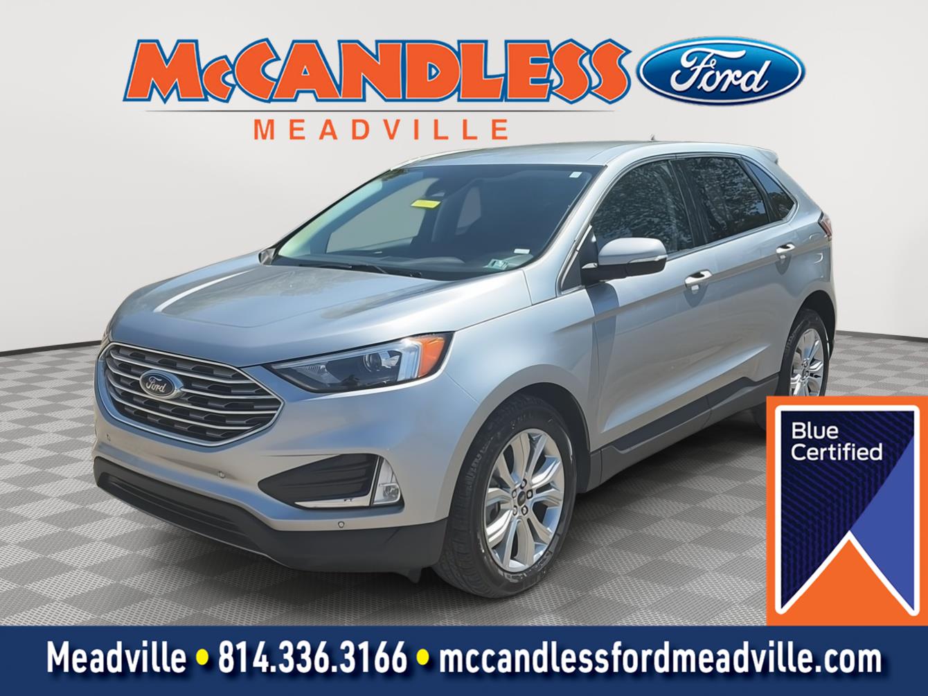 Iconic Silver 2024 Ford Edge SUV / Crossover All-Wheel Drive 8-Speed Automatic