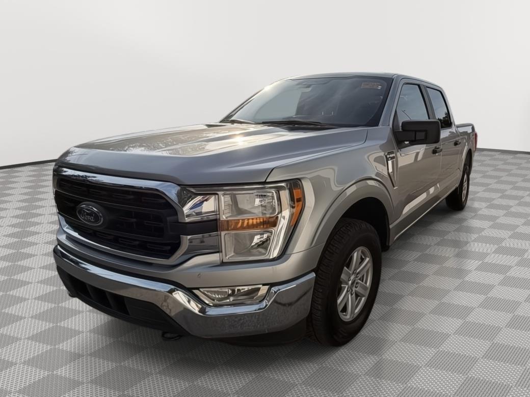 Iconic Silver 2022 Ford F-150 Pickup Truck Four-Wheel Drive Automatic