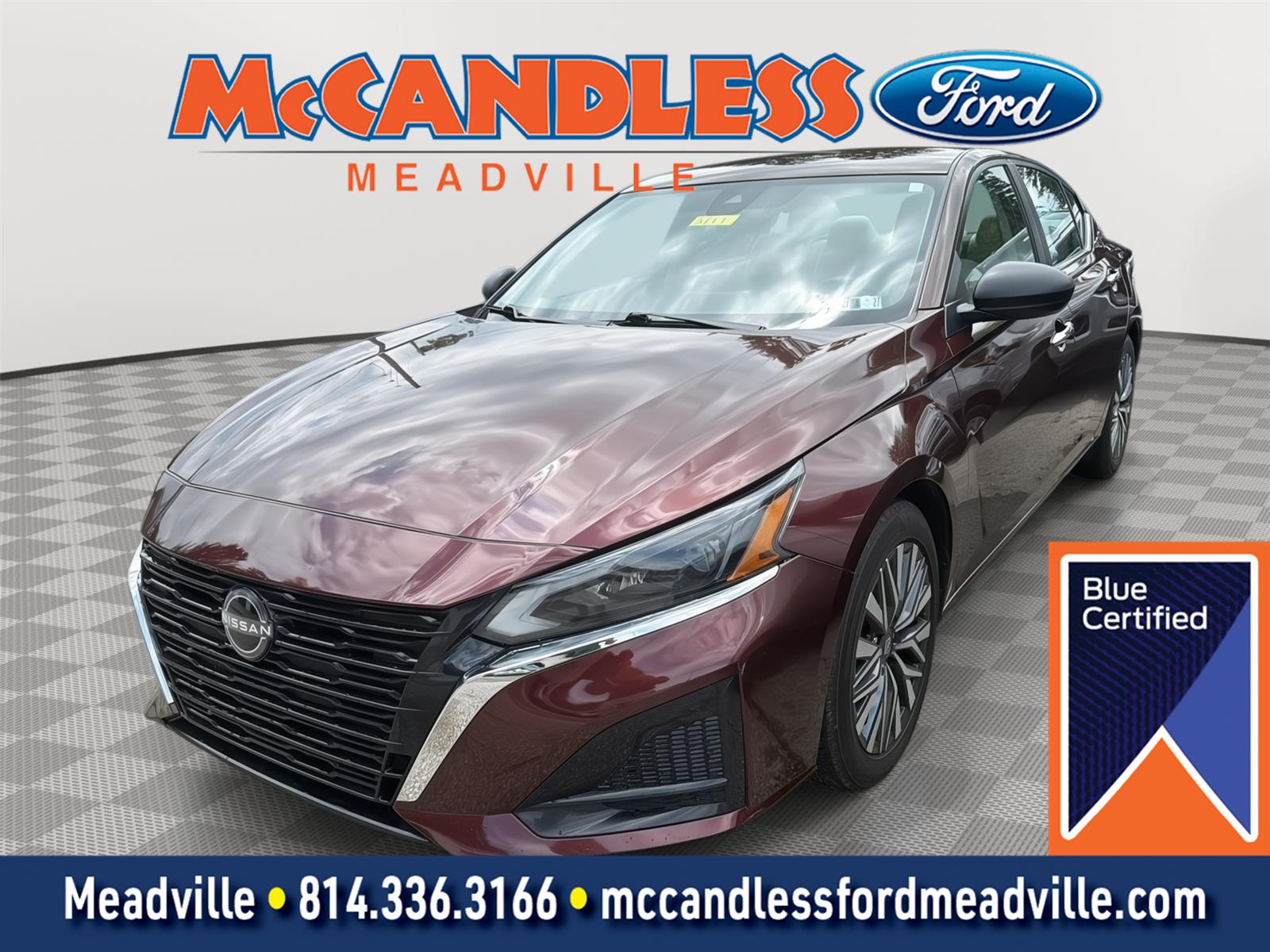 Garnet Pearl Metallic 2024 Nissan Altima Sedan Front-Wheel Drive Continuously Variable Transmission