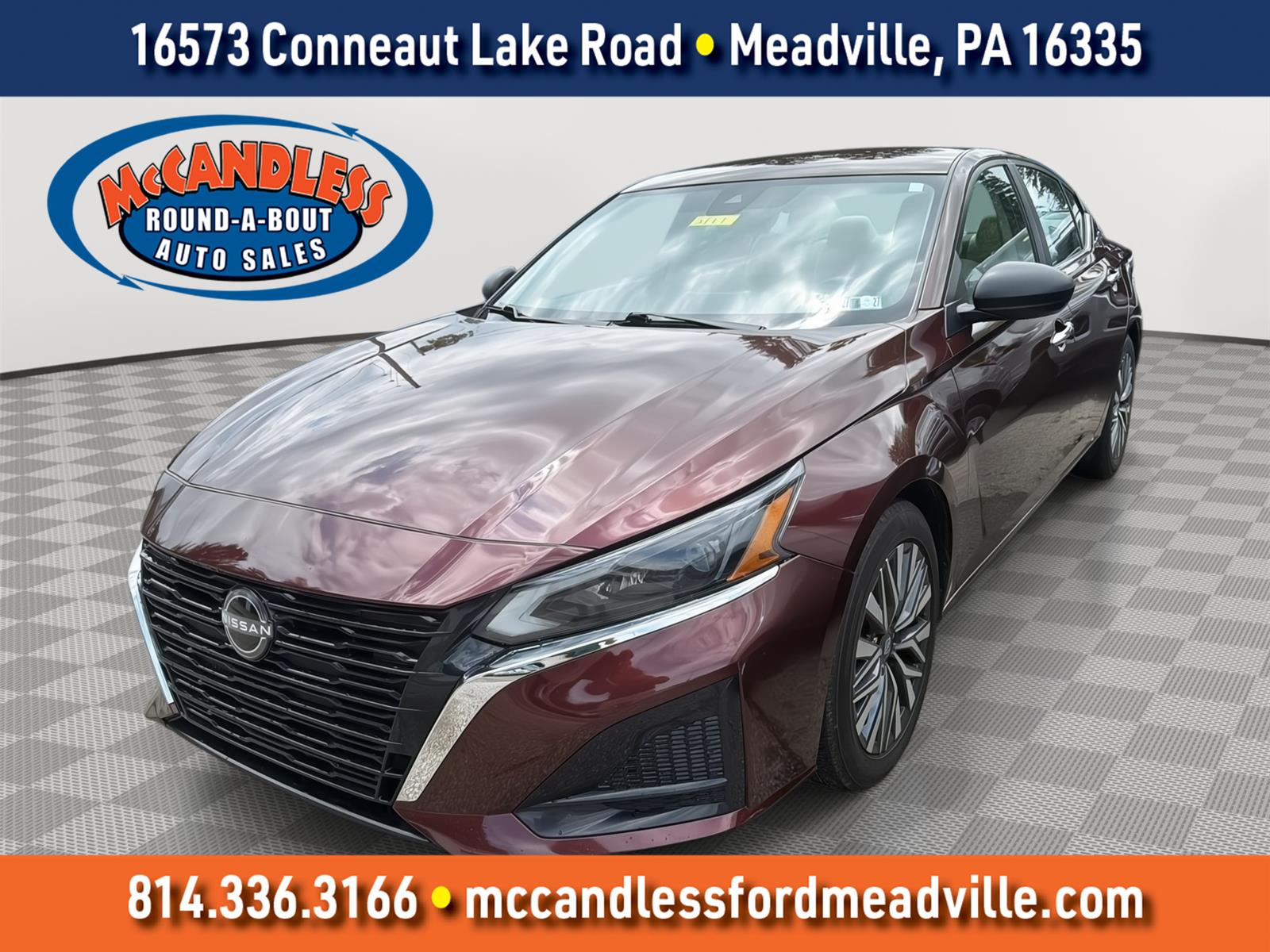 Garnet Pearl Metallic 2024 Nissan Altima Sedan Front-Wheel Drive Continuously Variable Transmission