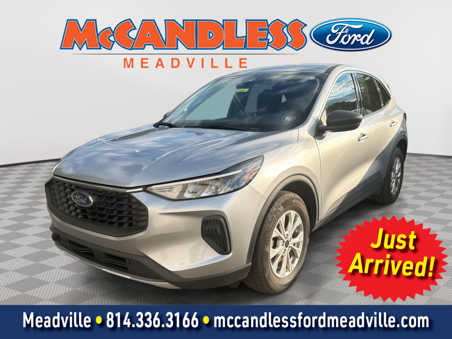Iconic Silver 2023 Ford Escape SUV / Crossover All-Wheel Drive 8-Speed Automatic