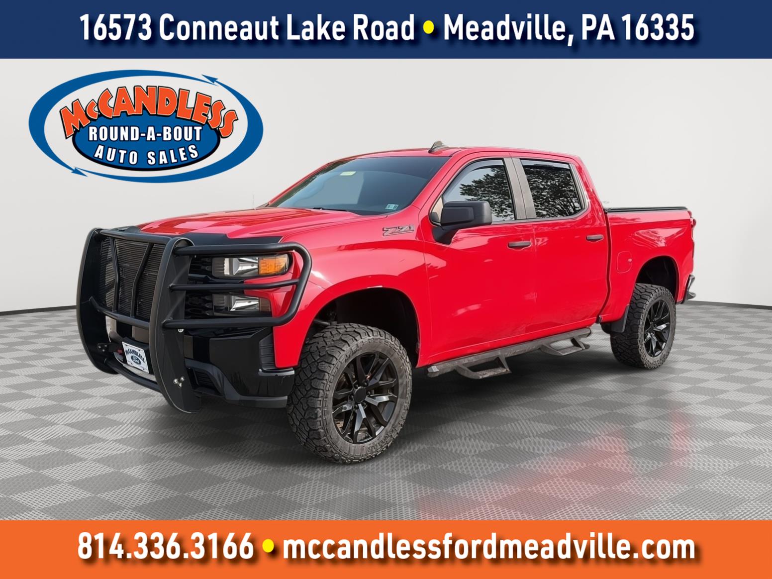 Red Hot 2020 Chevrolet Silverado 1500 Pickup Truck Four-Wheel Drive 6-Speed Automatic