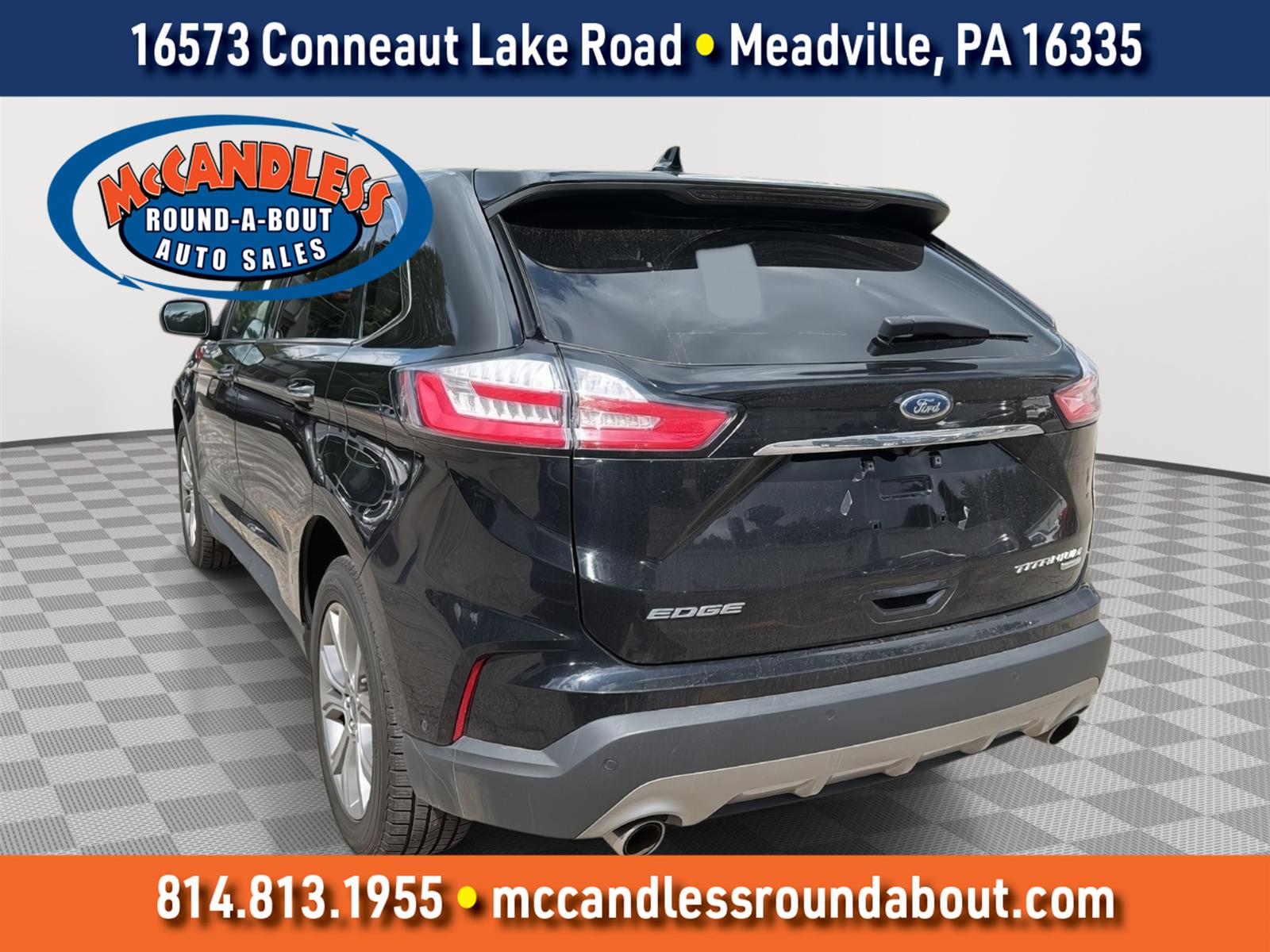 Agate Black 2019 Ford Edge SUV / Crossover All-Wheel Drive 8-Speed Automatic
