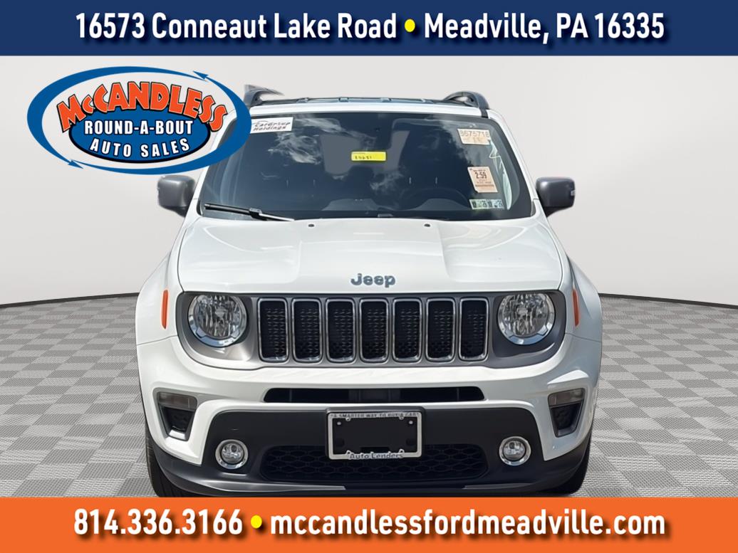 Alpine White Clearcoat 2021 Jeep Renegade SUV / Crossover Four-Wheel Drive 9-Speed Automatic
