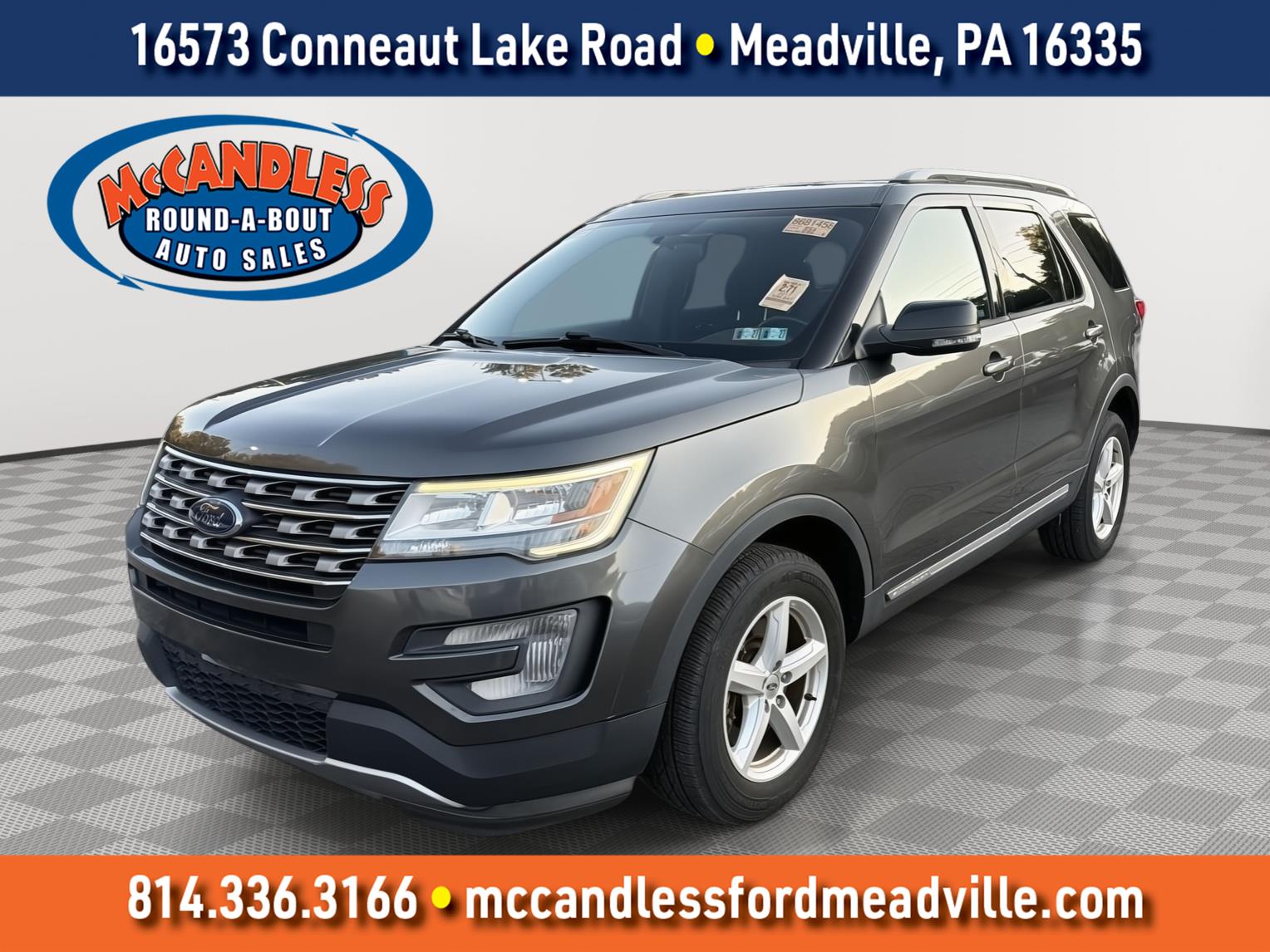 Gray (Magnetic) 2017 Ford Explorer SUV / Crossover All-Wheel Drive 6-Speed Automatic
