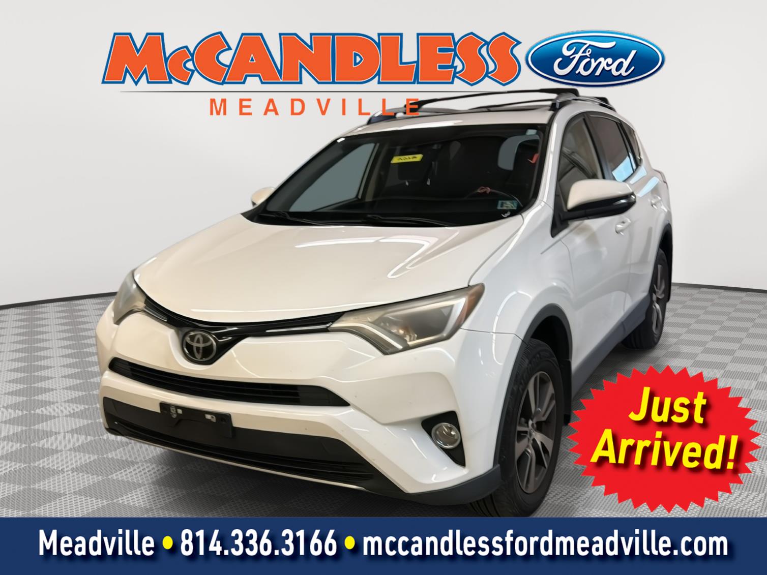 Super White 2018 Toyota RAV4 SUV / Crossover All-Wheel Drive 6-Speed Automatic