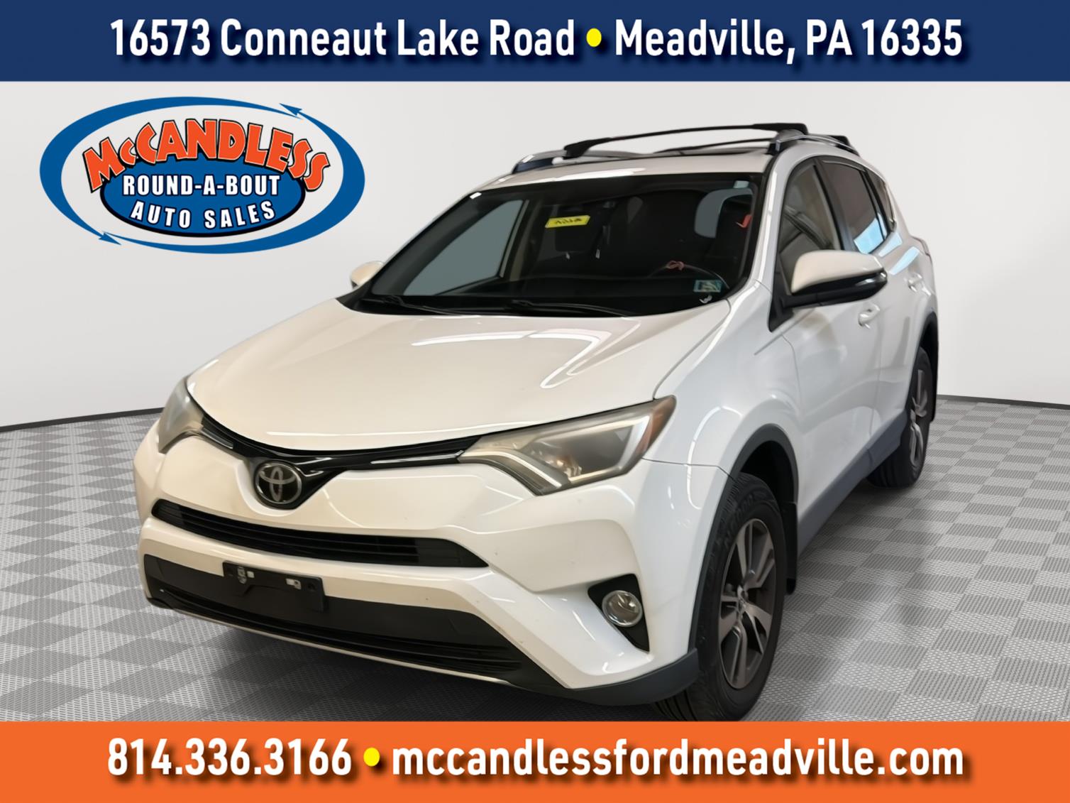 Super White 2018 Toyota RAV4 SUV / Crossover All-Wheel Drive 6-Speed Automatic
