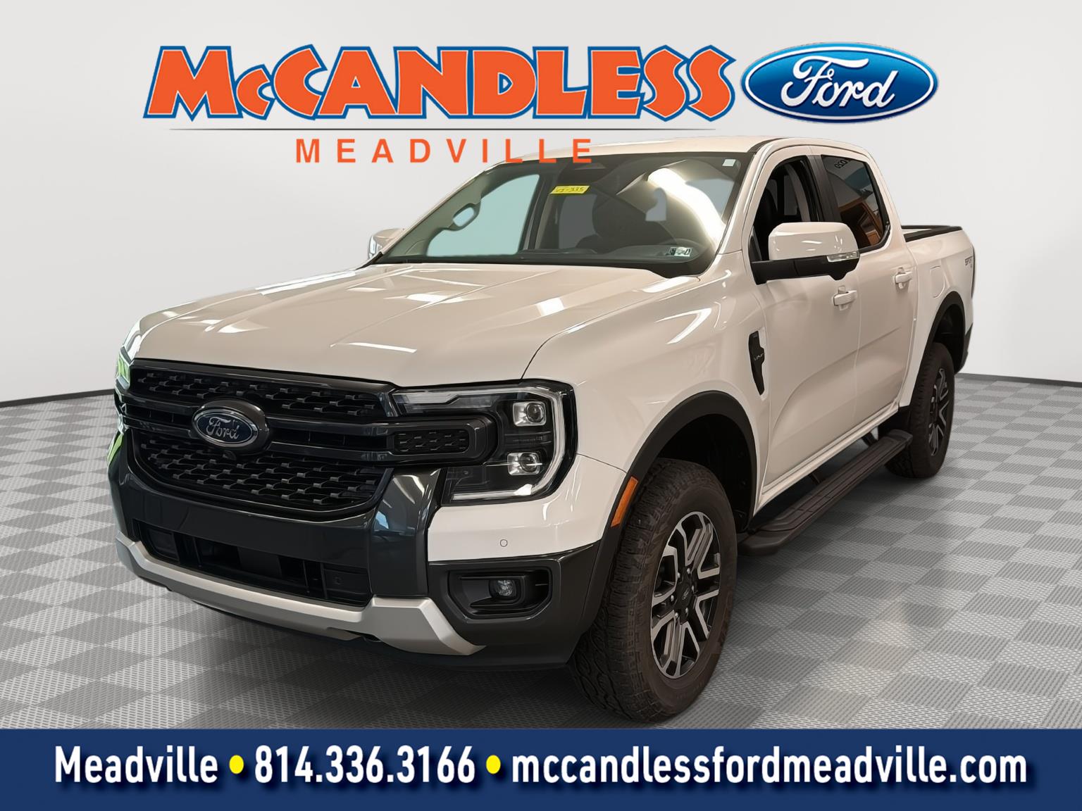 Oxford White 2025 Ford Ranger Pickup Truck Four-Wheel Drive Automatic