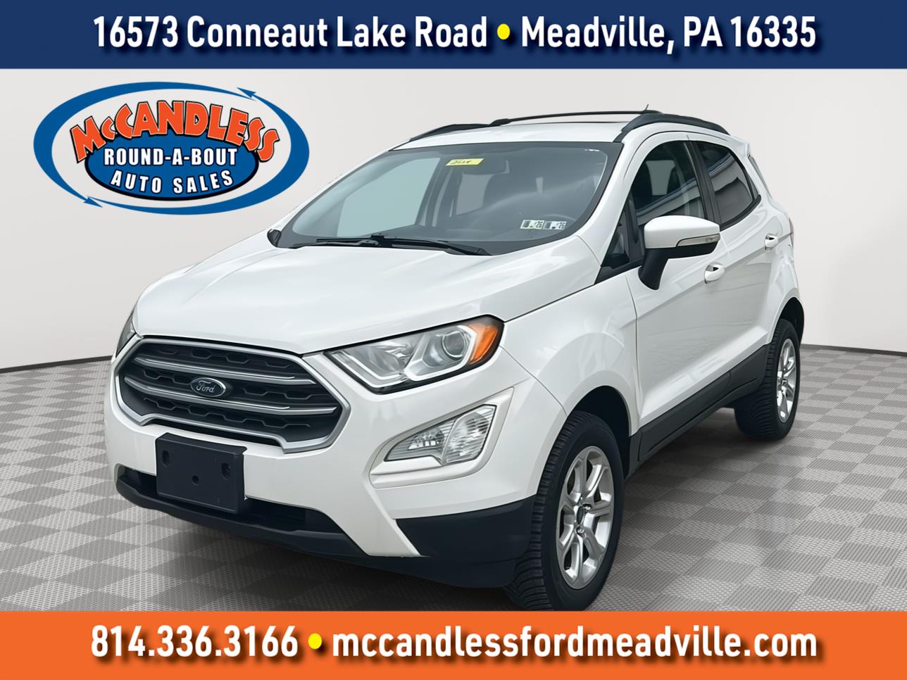 Diamond White 2018 Ford EcoSport SUV / Crossover All-Wheel Drive 6-Speed Automatic
