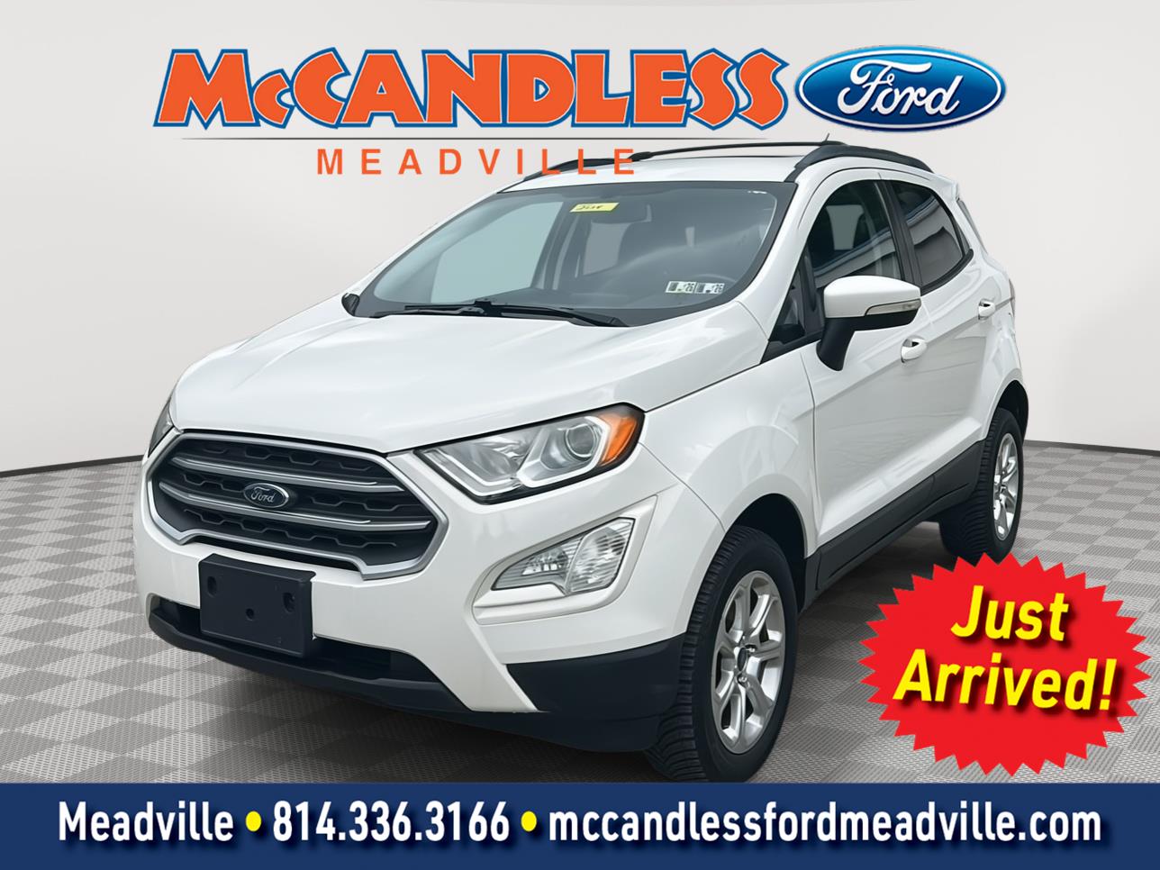 Diamond White 2018 Ford EcoSport SUV / Crossover All-Wheel Drive 6-Speed Automatic