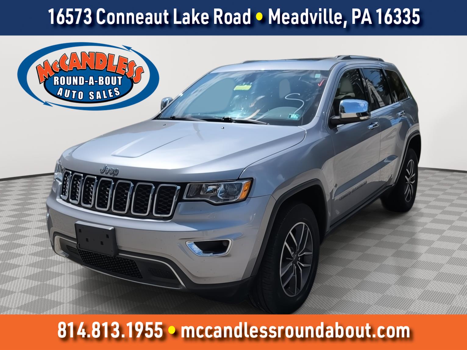 Billet Silver Metallic Clearcoat 2019 Jeep Grand Cherokee SUV / Crossover Four-Wheel Drive 8-Speed Automatic