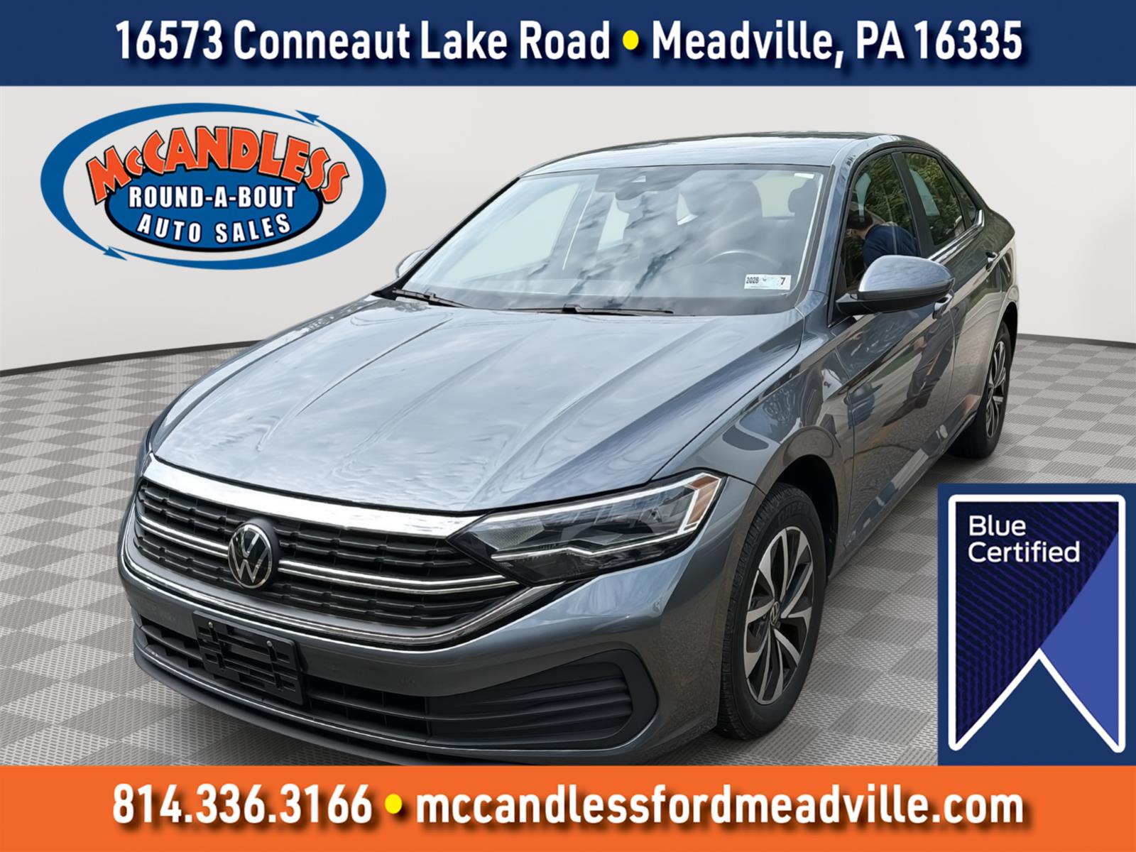 Rising Blue Metallic 2024 Volkswagen Jetta Sedan Front-Wheel Drive Automatic