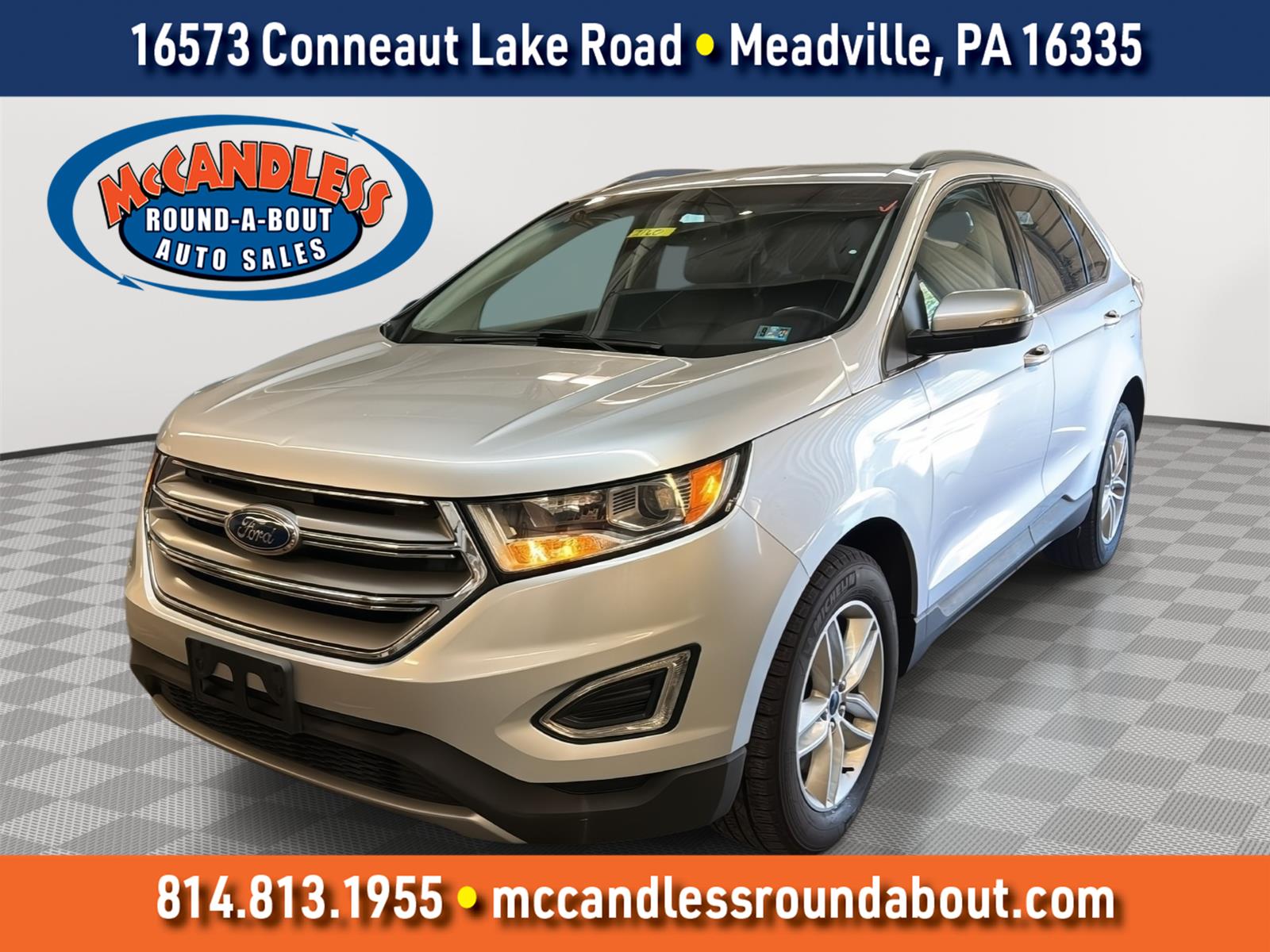 Ingot Silver 2016 Ford Edge SUV / Crossover All-Wheel Drive 6-Speed Automatic