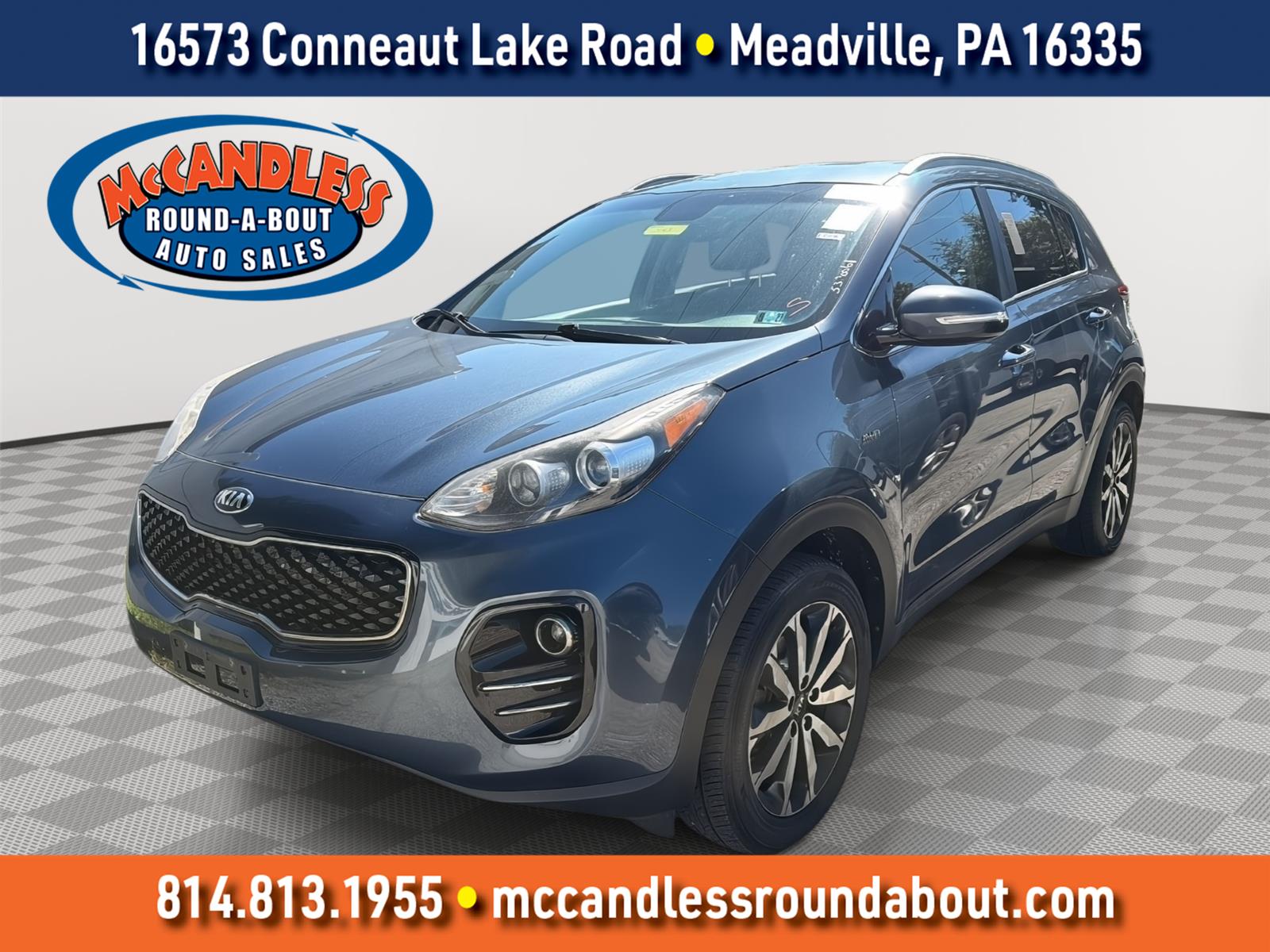 Pacific Blue 2018 Kia Sportage SUV / Crossover All-Wheel Drive 6-Speed Automatic
