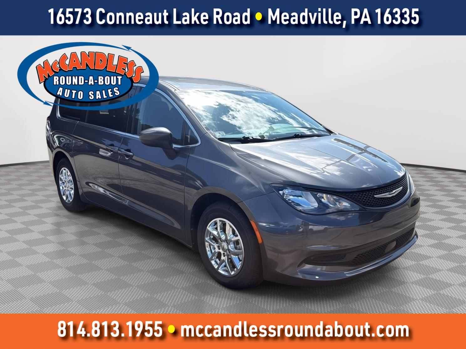 Gray (Granite Crystal Metallic Clearcoat) 2023 Chrysler Voyager Minivan Front-Wheel Drive 9-Speed Automatic