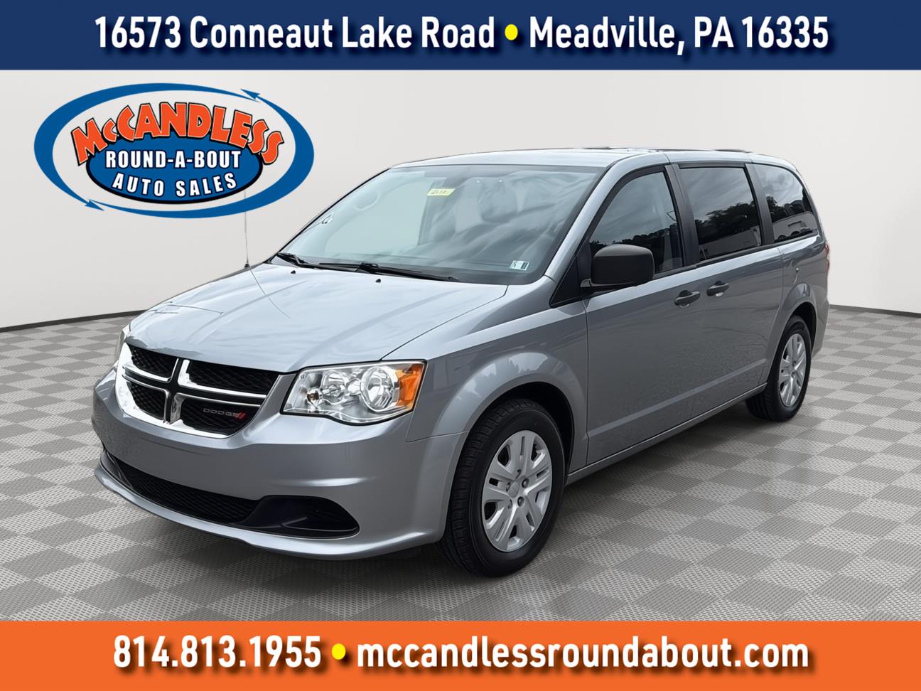 Silver (Billet Clearcoat) 2019 Dodge Grand Caravan Minivan Front-Wheel Drive 6-Speed Automatic