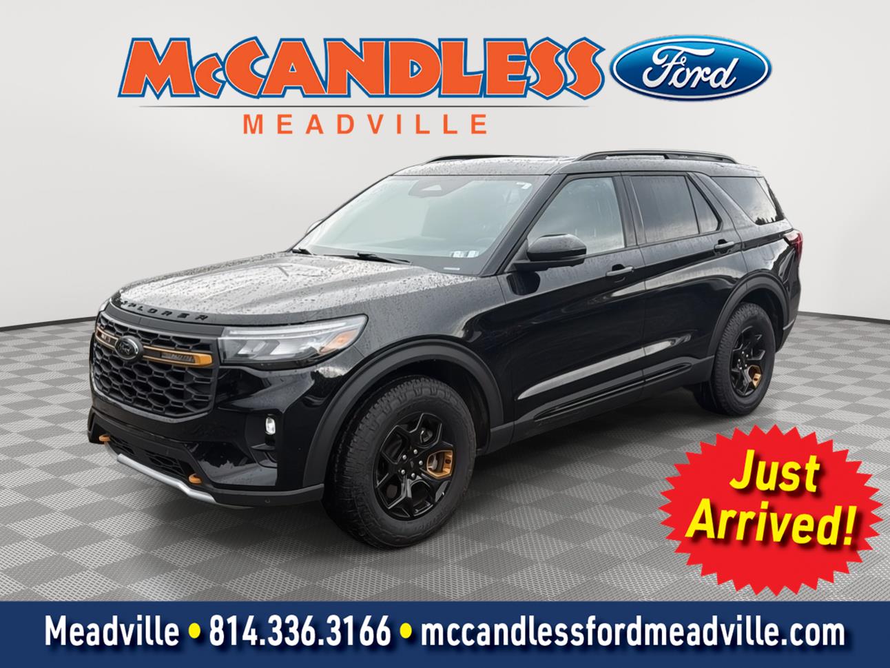 Agate Black 2026 Ford Explorer SUV / Crossover All-Wheel Drive Automatic