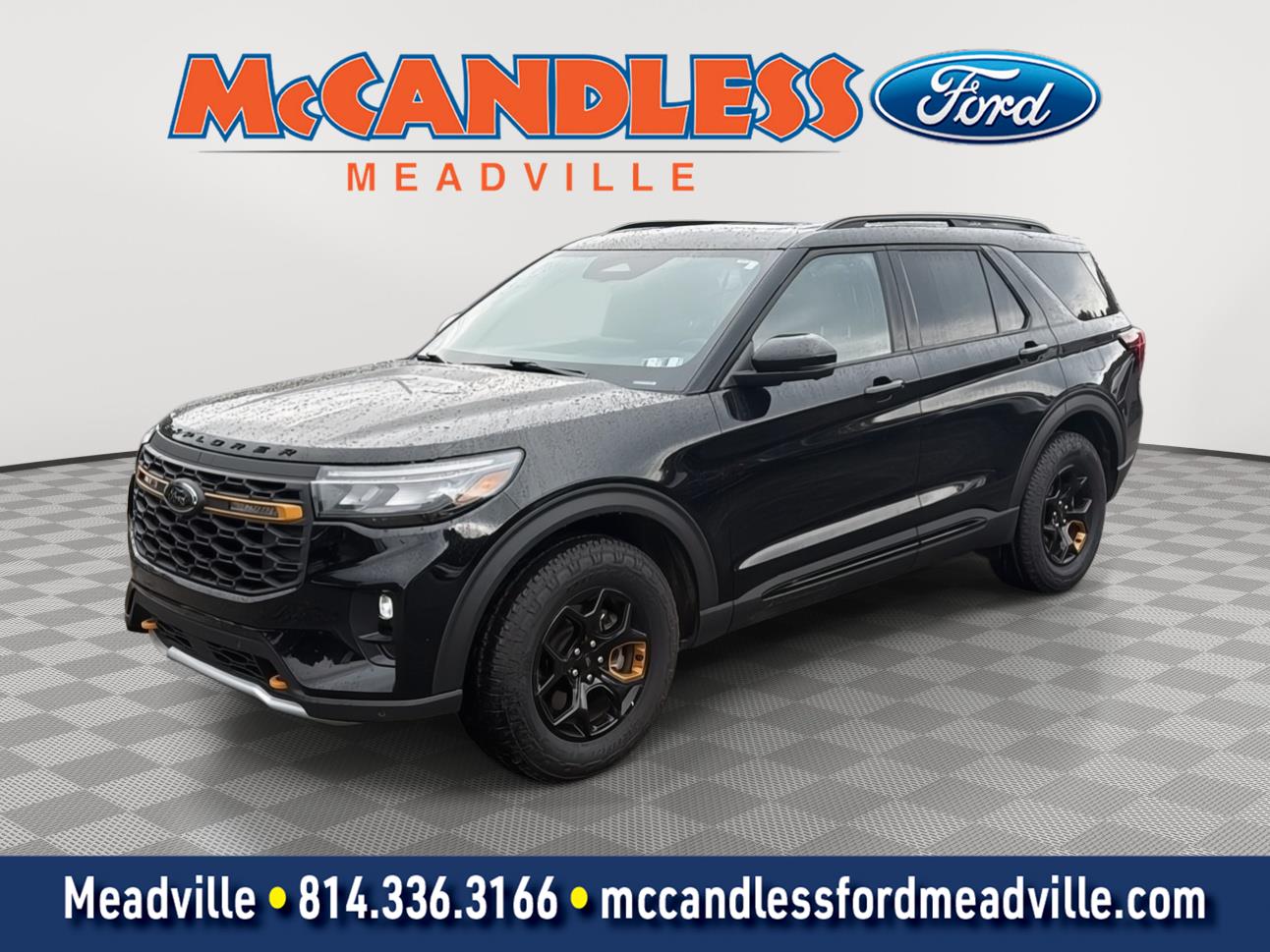 Agate Black 2026 Ford Explorer SUV / Crossover All-Wheel Drive Automatic