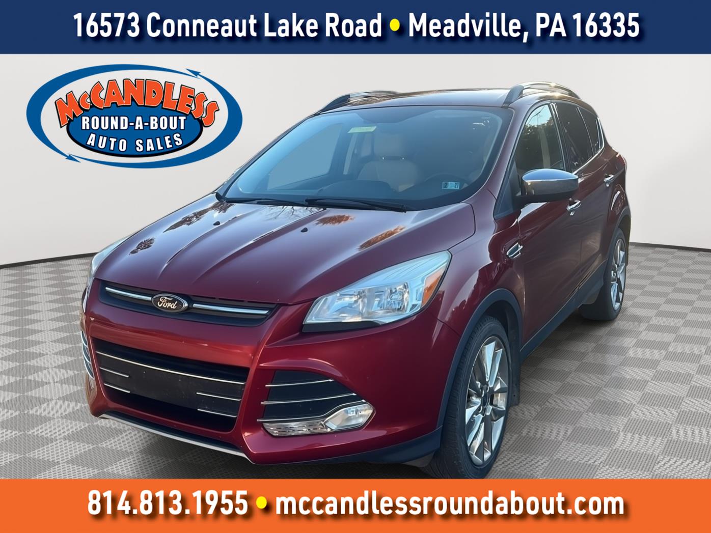Ruby Red Metallic Tinted Clearcoat 2016 Ford Escape SUV / Crossover All-Wheel Drive 6-Speed Automatic