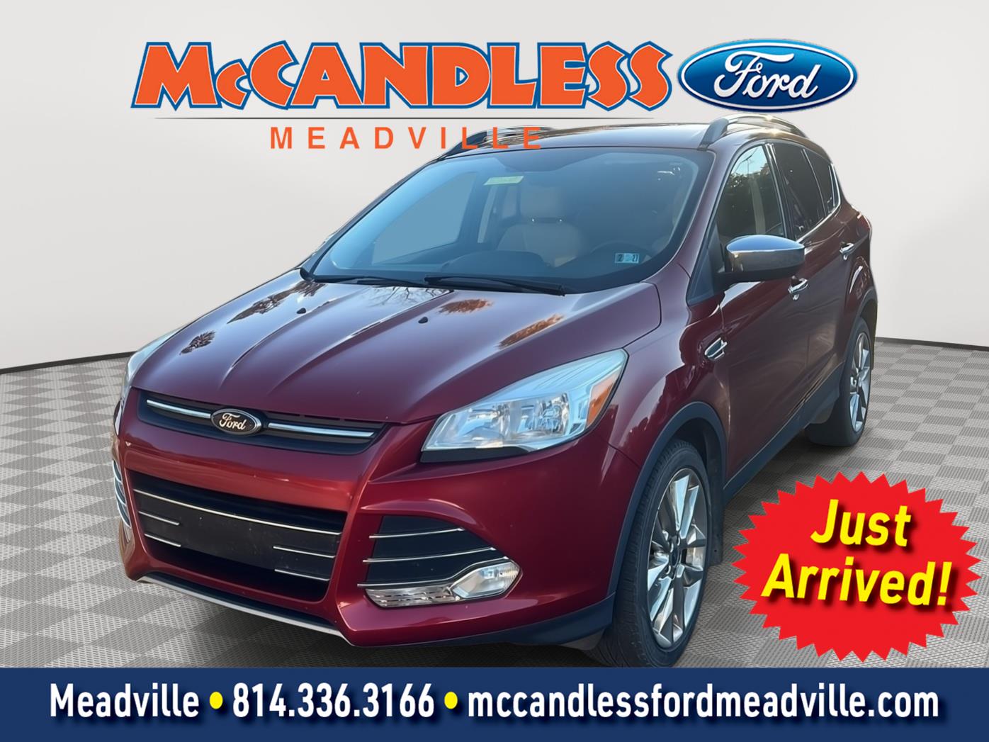 Ruby Red Metallic Tinted Clearcoat 2016 Ford Escape SUV / Crossover All-Wheel Drive 6-Speed Automatic