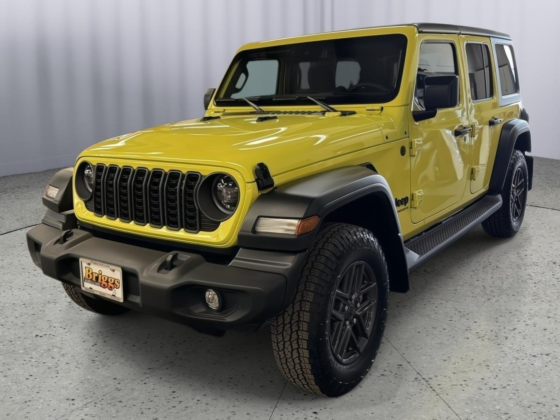 High Velocity Clearcoat 2024 Jeep Wrangler Sport S 4-Door 4WD SUV / Crossover Four-Wheel Drive 8-Speed Automatic
