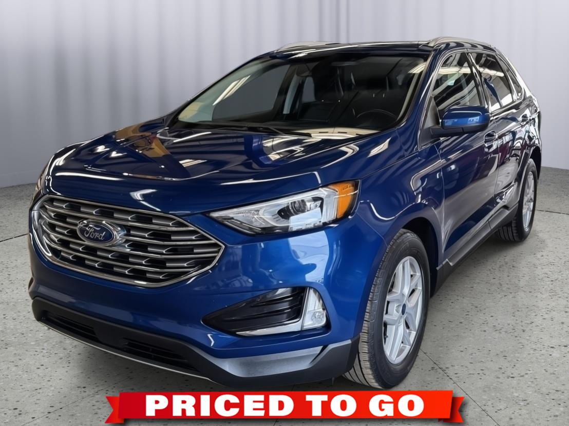 Atlas Blue Metallic 2021 Ford Edge SEL AWD SUV / Crossover All-Wheel Drive 8-Speed Automatic