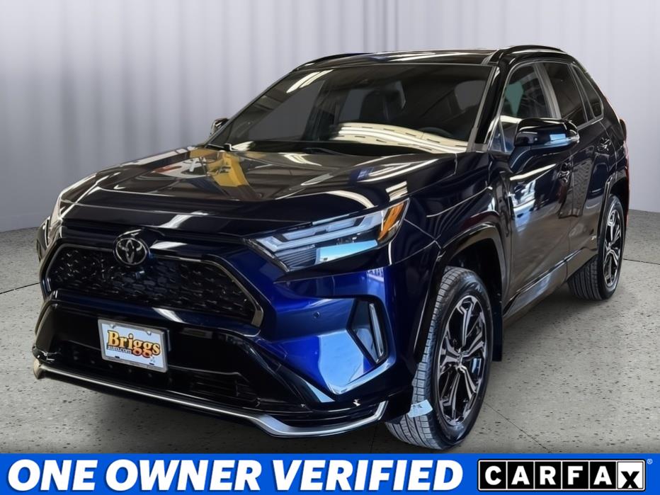Blueprint/Midnight Black Metallic 2025 Toyota RAV4 Plug-in Hybrid XSE AWD SUV / Crossover All-Wheel Drive Continuously Variable Transmission