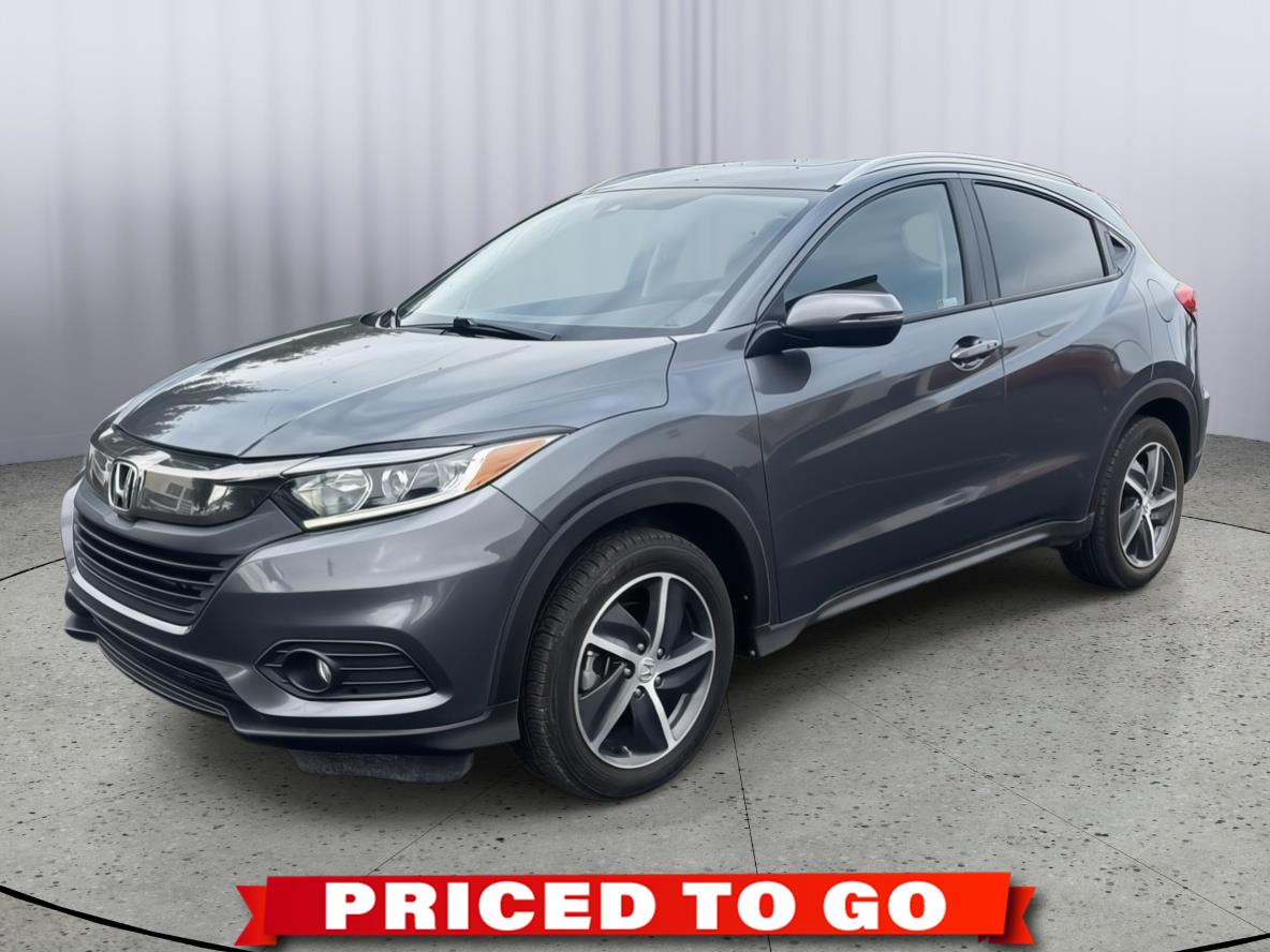 Gray (Modern Steel Metallic) 2022 Honda HR-V EX FWD SUV / Crossover Front-Wheel Drive Continuously Variable Transmission