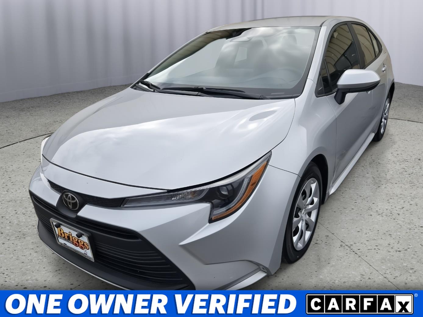 Classic Silver Metallic 2024 Toyota Corolla LE FWD Sedan Front-Wheel Drive Continuously Variable Transmission