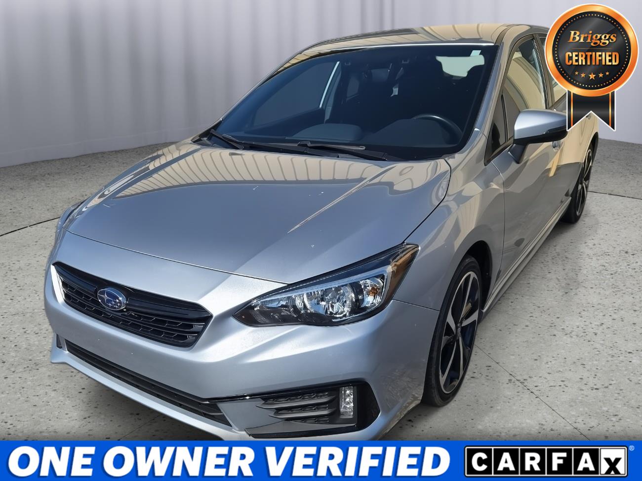 Ice Silver Metallic 2023 Subaru Impreza Wagon All-Wheel Drive Continuously Variable Transmission