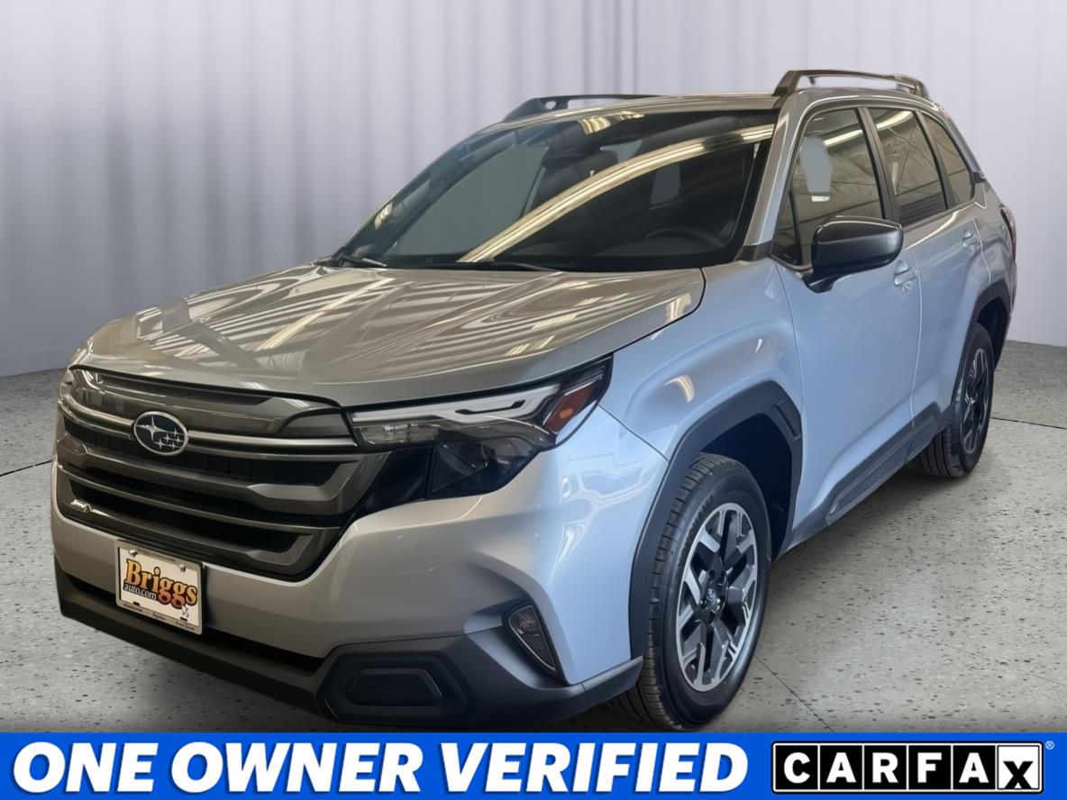 Ice Silver Metallic 2025 Subaru Forester SUV / Crossover All-Wheel Drive Continuously Variable Transmission