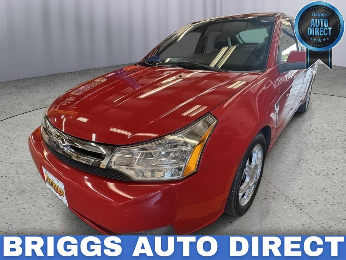 Vermillion Red Clearcoat 2008 Ford Focus Sedan Front-Wheel Drive 5-Speed Manual