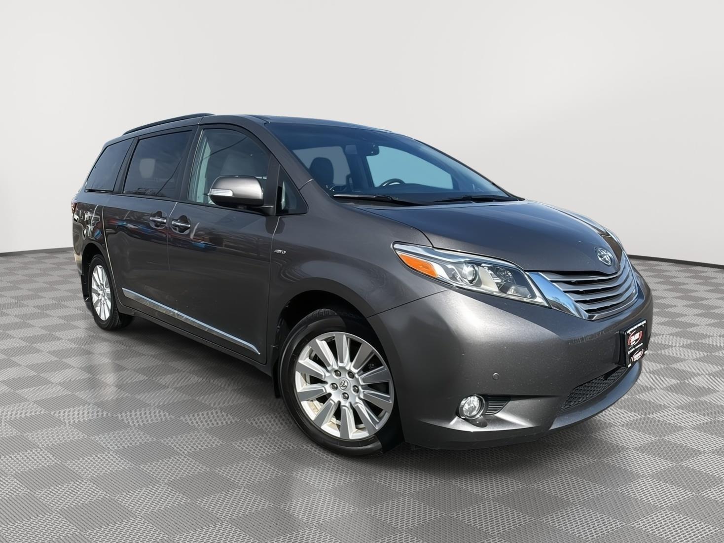 Predawn Gray Mica 2017 Toyota Sienna Limited Premium 7-Passenger AWD Minivan All-Wheel Drive Automatic