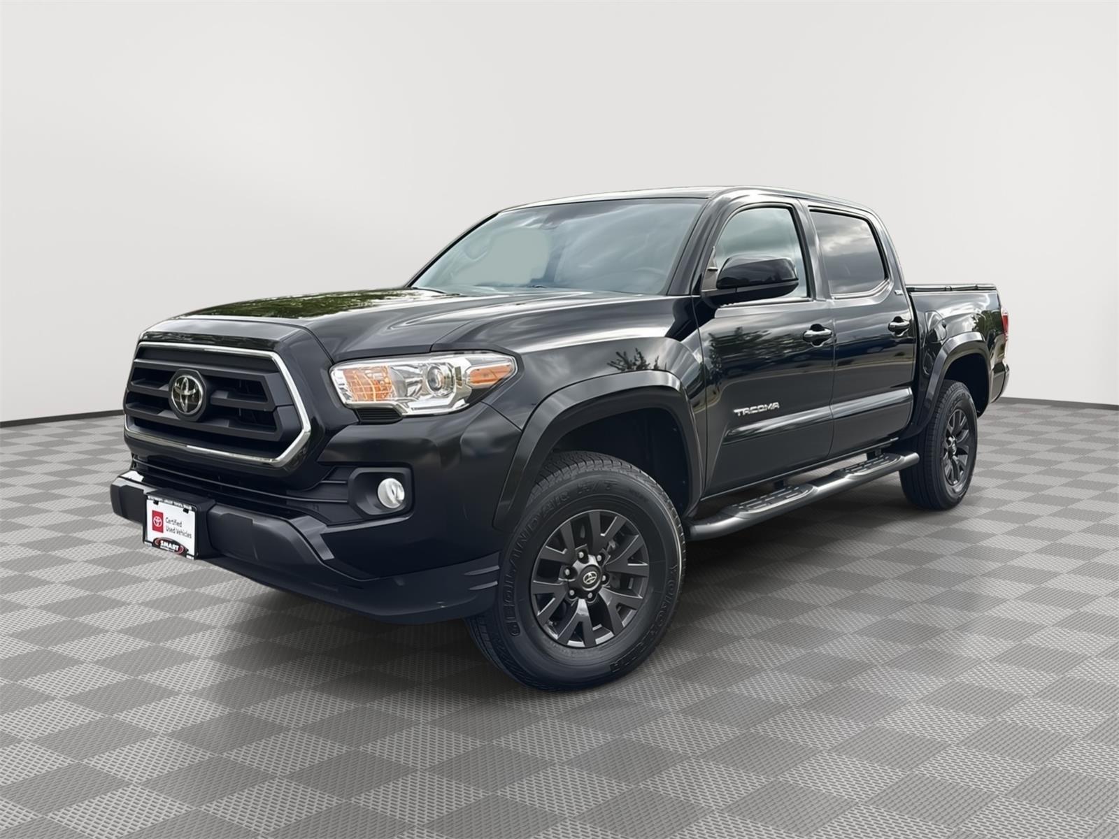 Midnight Black Metallic 2020 Toyota Tacoma Pickup Truck Four-Wheel Drive Automatic