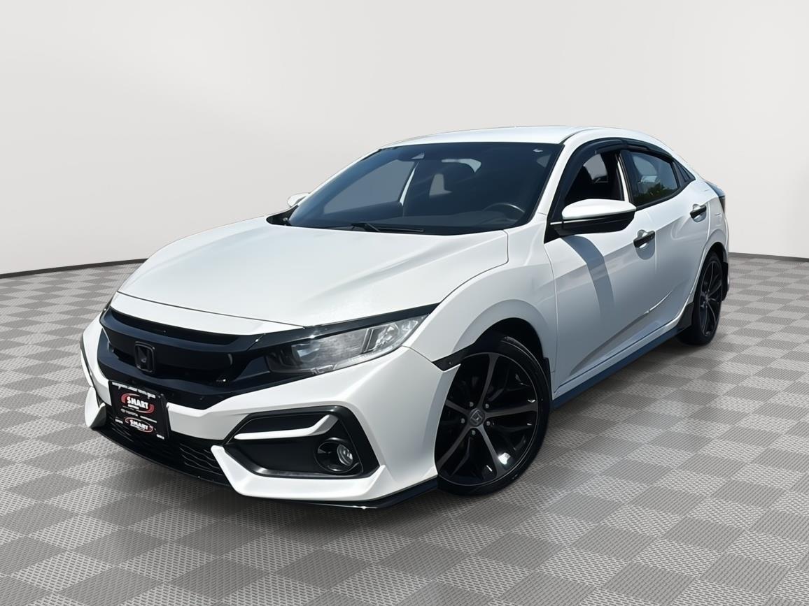 Platinum White Pearl 2021 Honda Civic Hatchback Hatchback Front-Wheel Drive Automatic