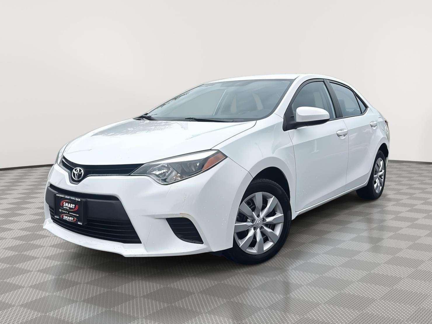 Super White 2014 Toyota Corolla Sedan Front-Wheel Drive Automatic