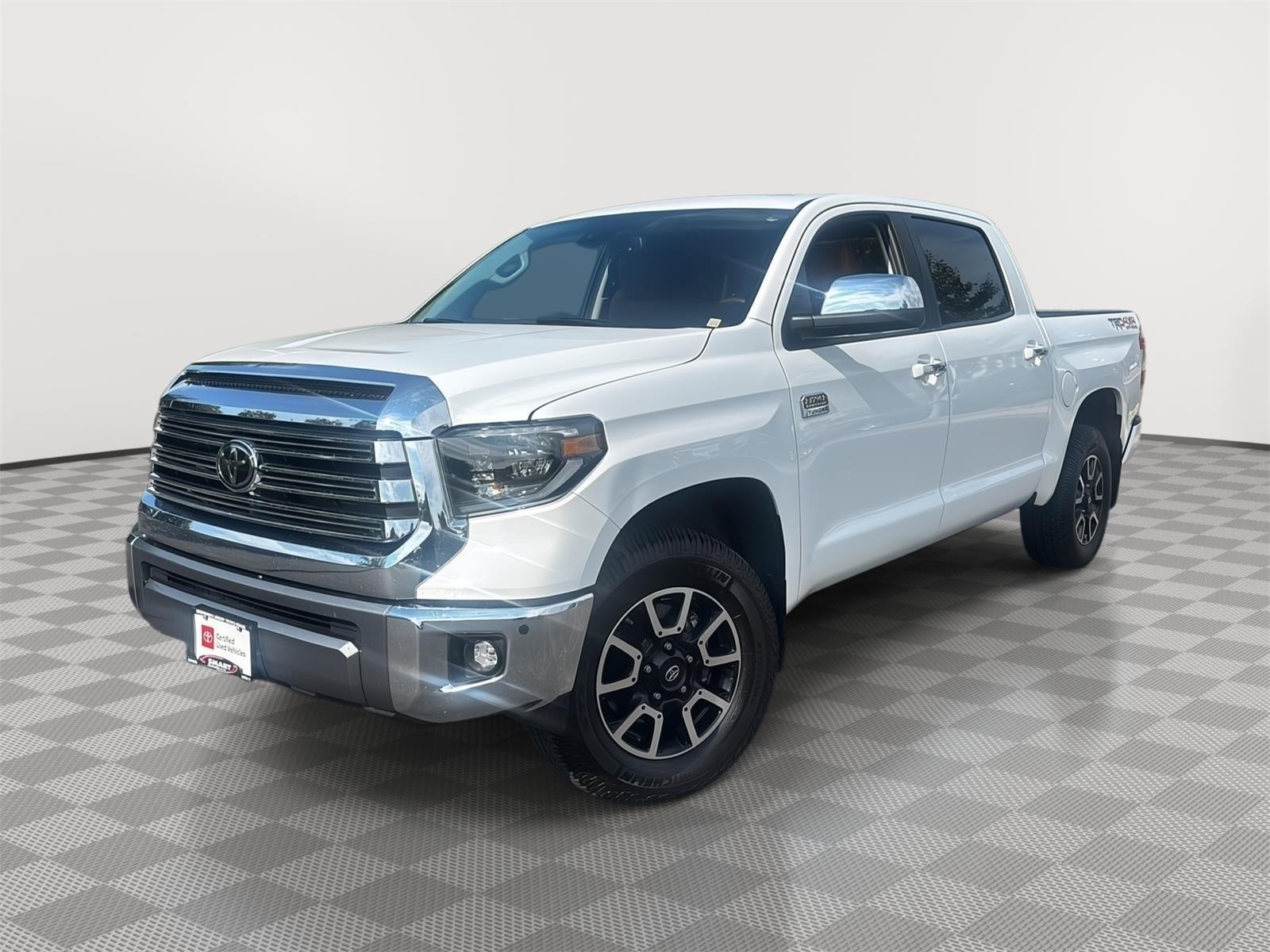 Super White 2021 Toyota Tundra Pickup Truck Four-Wheel Drive Automatic