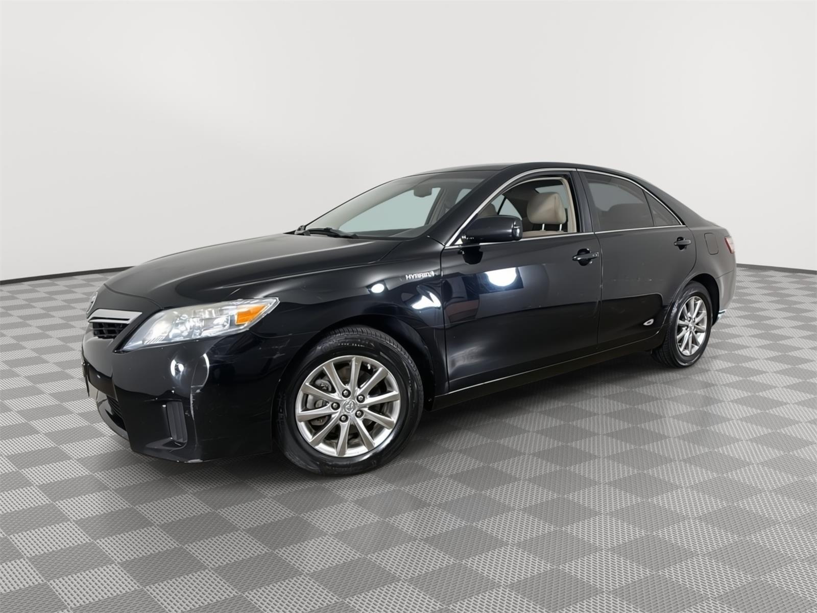 Black 2010 Toyota Camry Hybrid Sedan Front-Wheel Drive Automatic