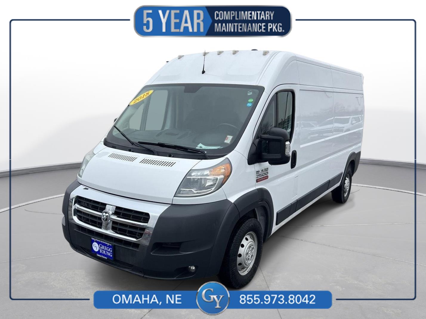 2018 RAM ProMaster 2500 159 High Roof Cargo Van
